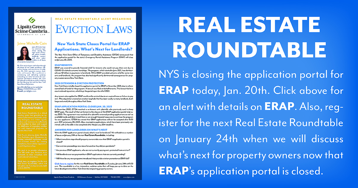 New York State Closes Portal for ERAP Applications. What's Next for  Landlords?